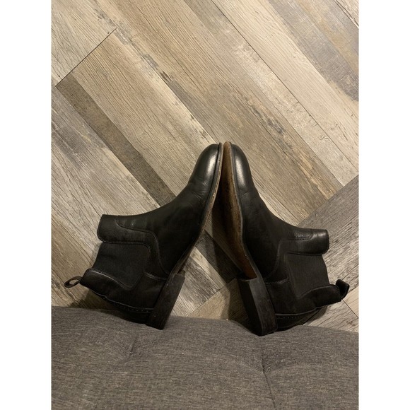 Johnston & Murphy Mens Size 10 Black Leather Chelsea Boots